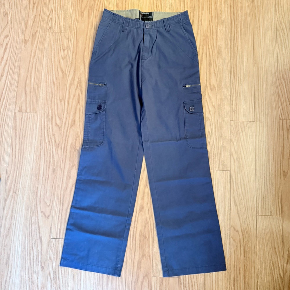 G Star Raw Navy MA-1 Cargo Fatigue Regular Straight Leg Pants Trousers 30 x 33